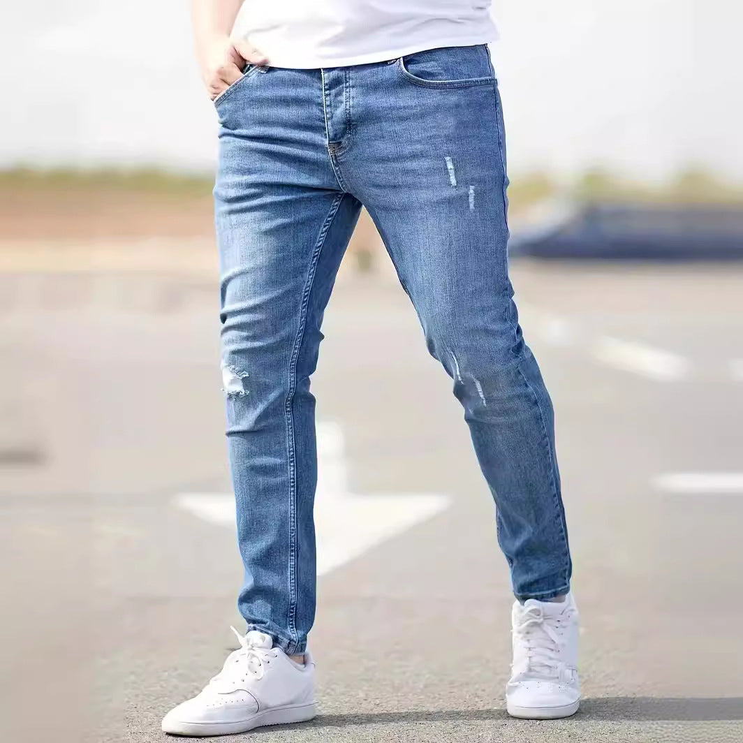 Slim Tapered Stretch Denim Jeans