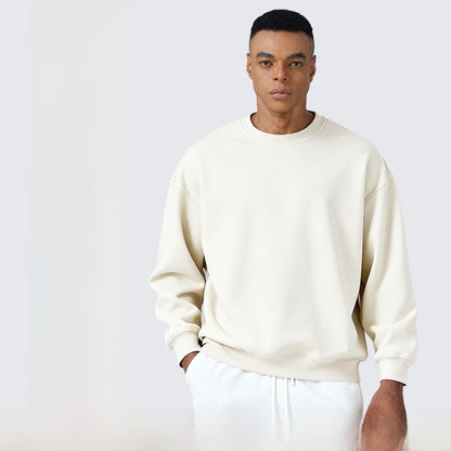Heavyweight Retro Cotton Pullover Sweatshirt