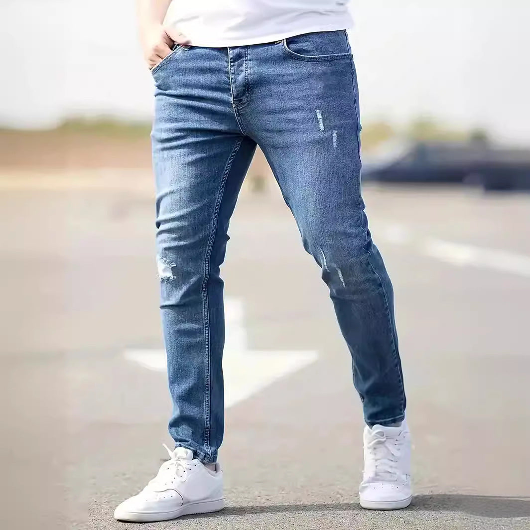 Slim Tapered Stretch Denim Jeans