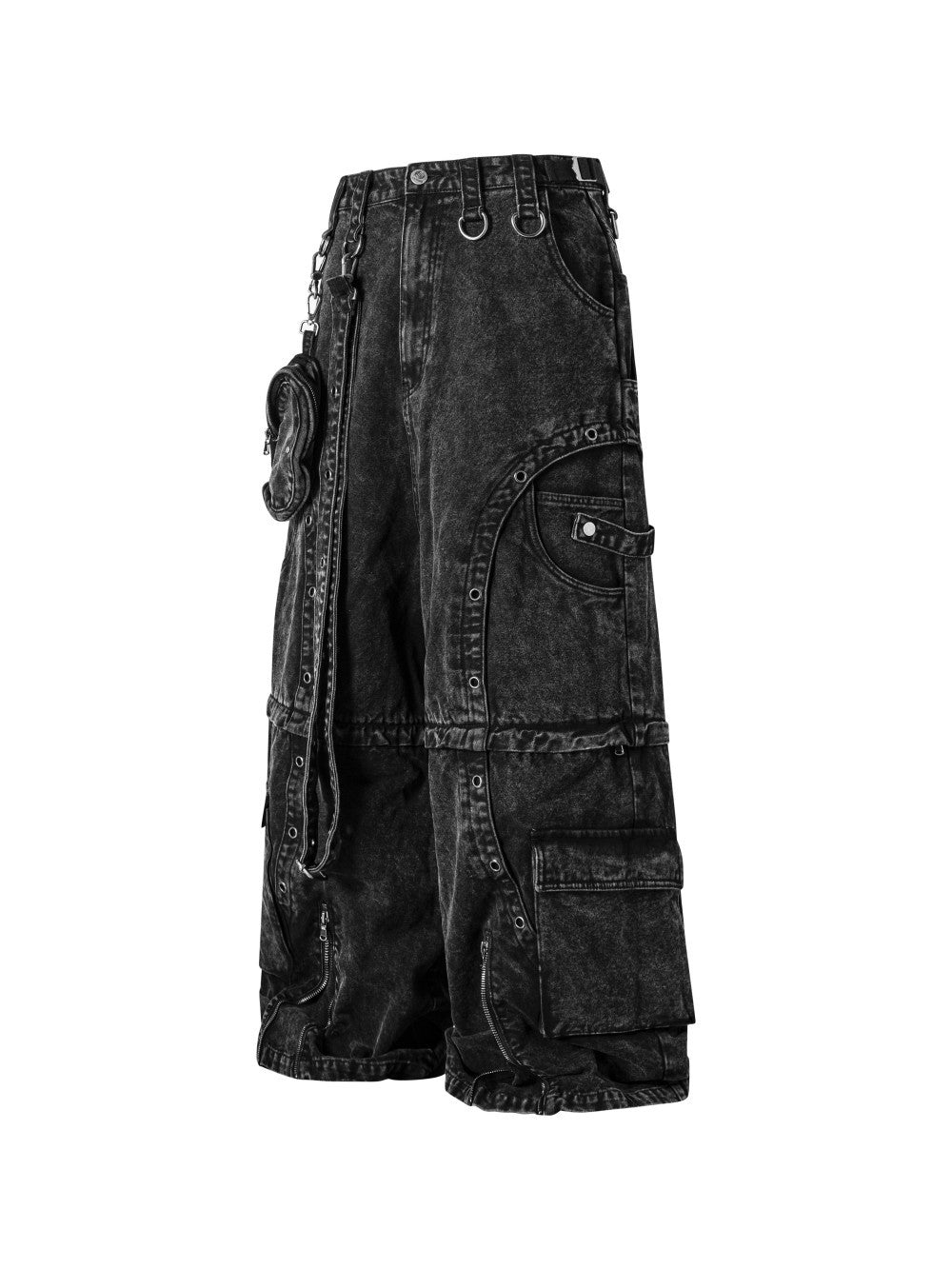 Heavy-Duty Multi-Pocket Streetwear Jeans