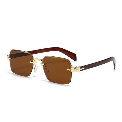 Frameless Square Polarized Sunglasses