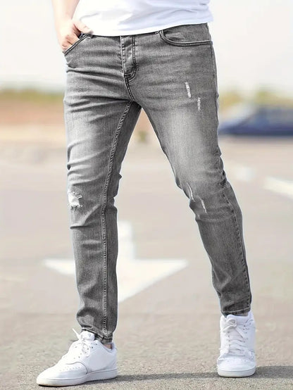 Slim Tapered Stretch Denim Jeans