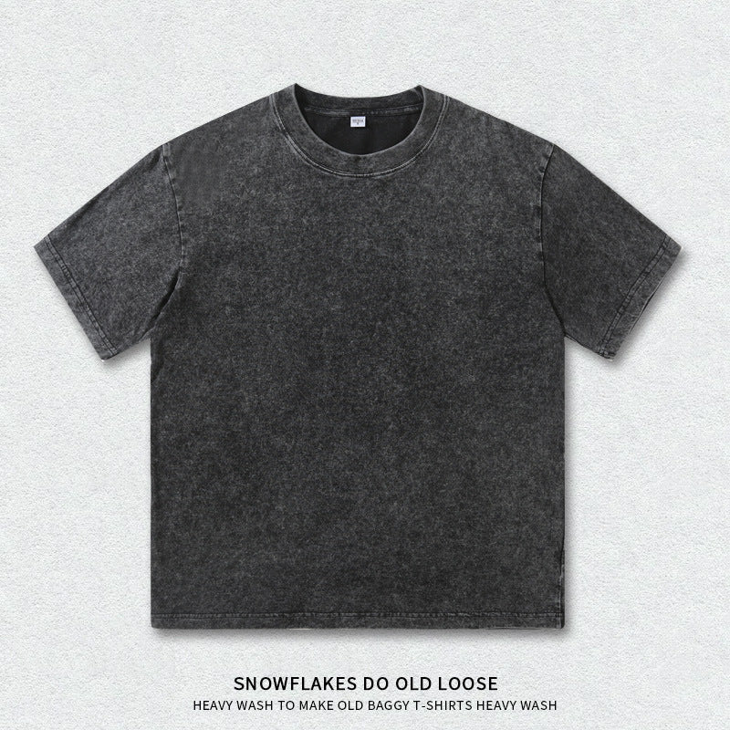 Vintage Washed Heavyweight Cotton T-Shirt