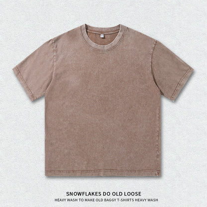 Vintage Washed Heavyweight Cotton T-Shirt