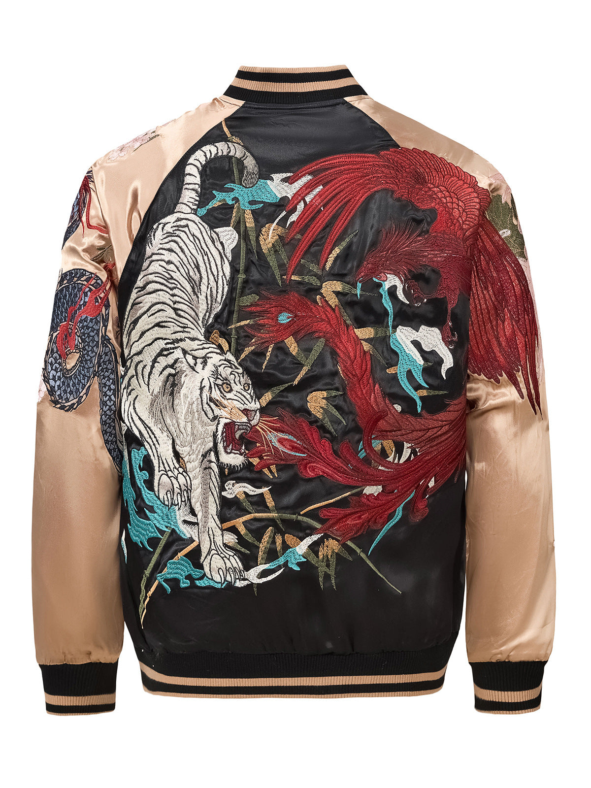 Dragon · Tiger · Phoenix Embroidered Jacket
