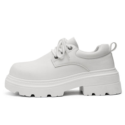Platform Derby Leather Shoes