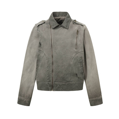 Vaezion Retro Waxed Canvas Jacket