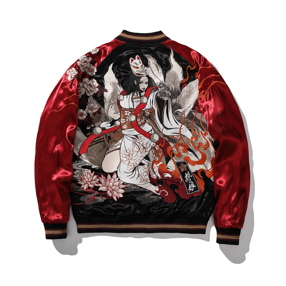 Reversible Nine-Tailed Fox Embroidered Jacket