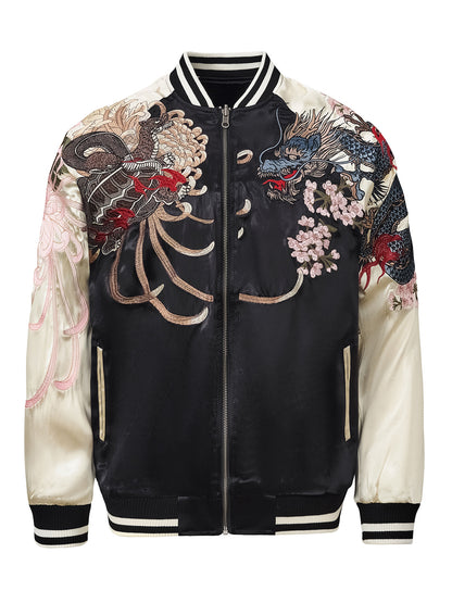 Dragon · Tiger · Phoenix Embroidered Jacket
