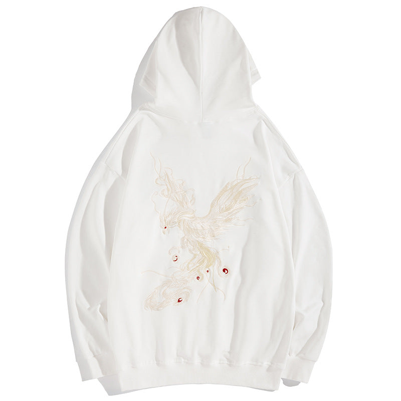 Phoenix Embroidered Oversized Hoodie