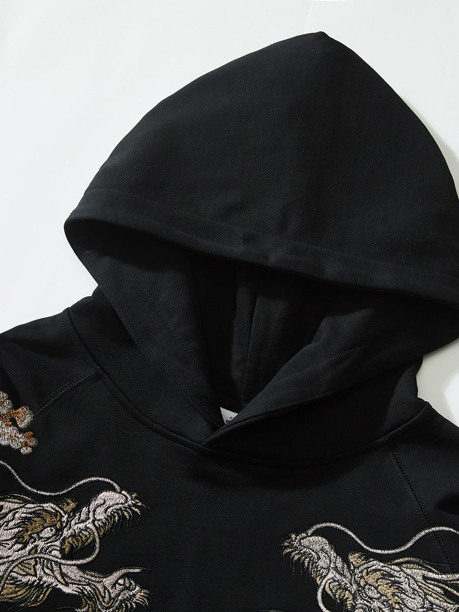 Dragon and Phoenix Embroidered Hoodie