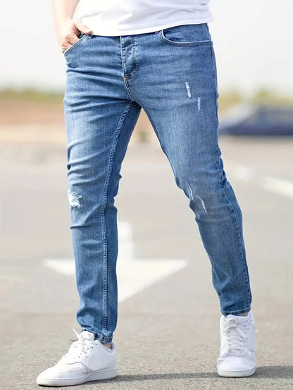 Slim Tapered Stretch Denim Jeans