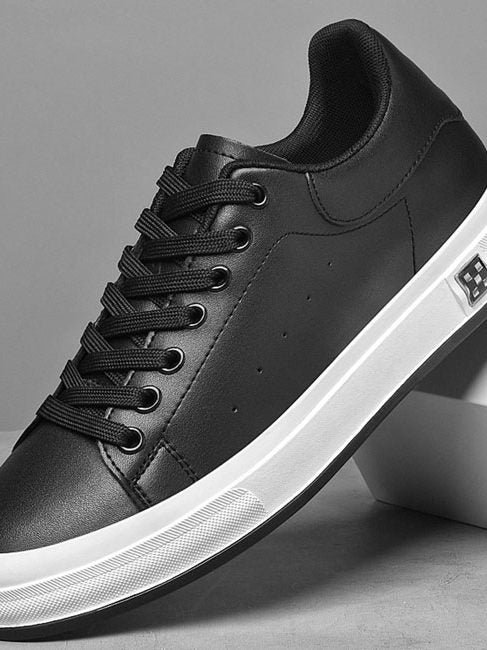 Breathable Leather Mesh Sneakers