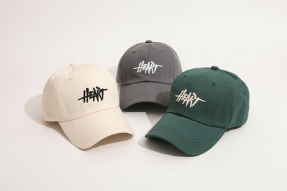 'Heart' Wide Brim Baseball Cap