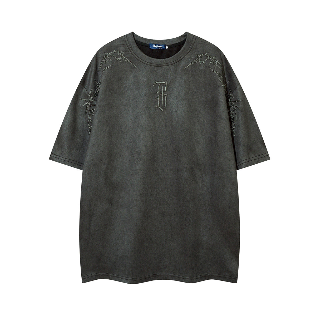 Thorn Embroidered Suede Street T-Shirt