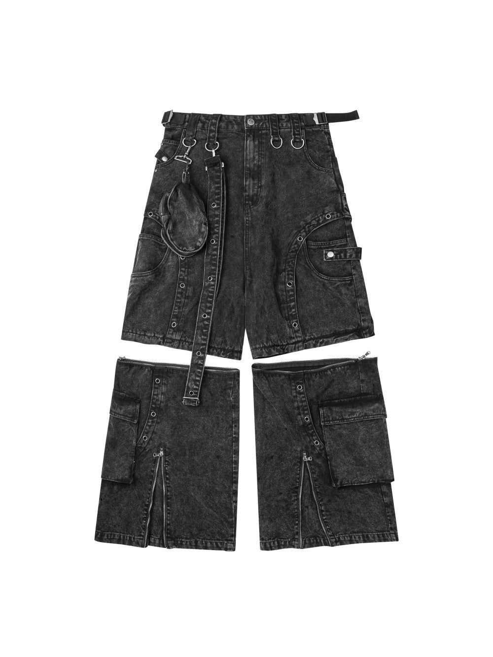 Heavy-Duty Multi-Pocket Streetwear Jeans
