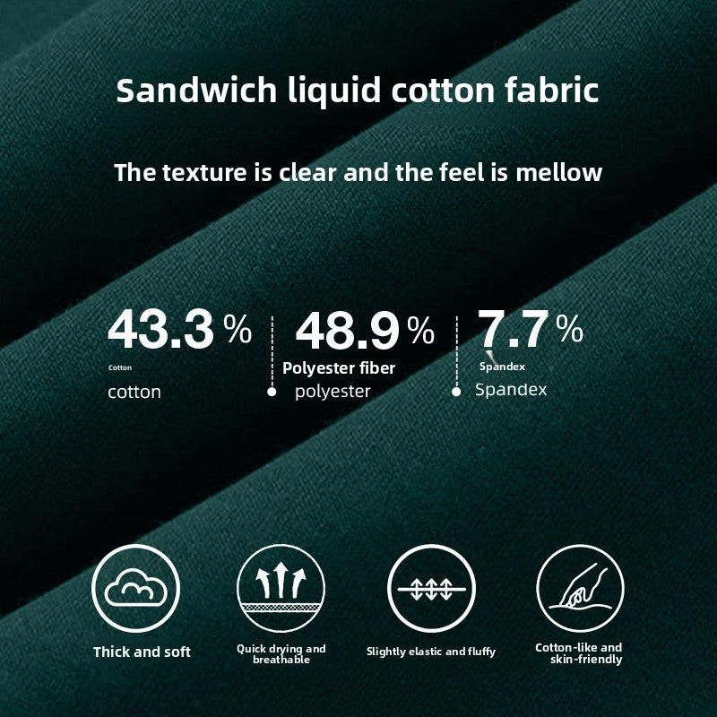 Heavyweight Retro Cotton Pullover Sweatshirt