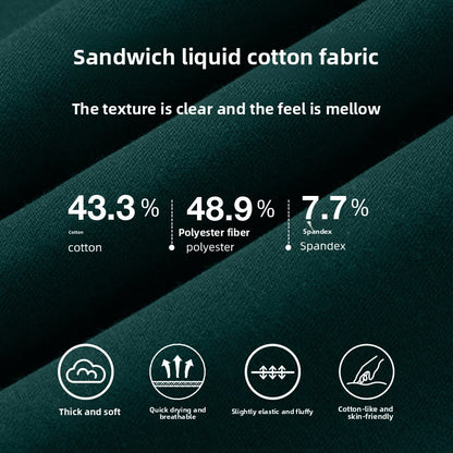 Heavyweight Retro Cotton Pullover Sweatshirt