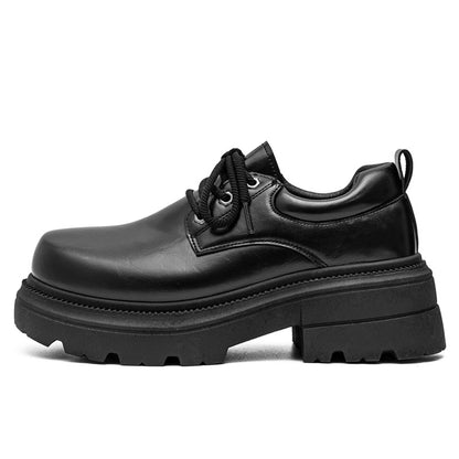 Platform Derby Leather Shoes