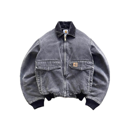 Washed denim jacket