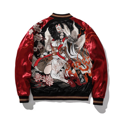 Reversible Nine-Tailed Fox Embroidered Jacket