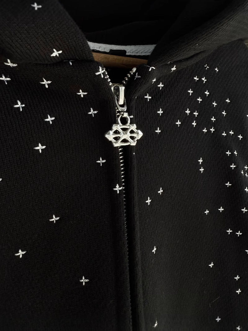 Starry Sky Rhinestone Hoodie