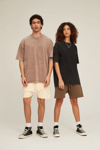 Vintage Washed Heavyweight Cotton T-Shirt